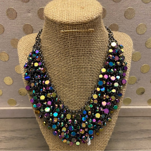 VIVACIOUS Paparazzi Jewelry Zi Collection Oil Spill Necklace & earrings set - Picture 3 of 9